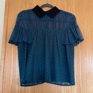 TULAROSA - XS teal blouse